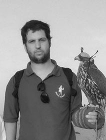Manuel Maier. Cetrero. Director de Intercepta Uruguay. Presidente de la Asociación Uruguaya de Cetrería, con el gavilán mixto.
